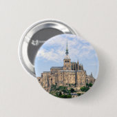 Mont Saint-Michel Ronde Button 5,7 Cm (Voorkant /achterkant)