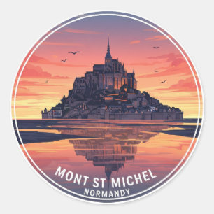 Mont Saint-Michel Ronde Sticker