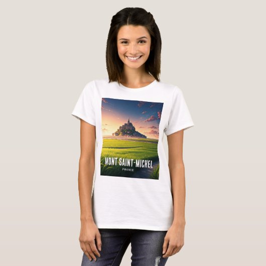Mont Saint-Michel T-shirt (Voorkant volledig)