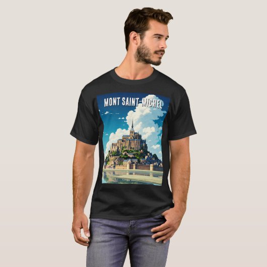 Mont Saint-Michel T-shirt (Voorkant volledig)