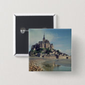 Mont Saint-Michel Vierkante Button 5,1 Cm (Voorkant /achterkant)