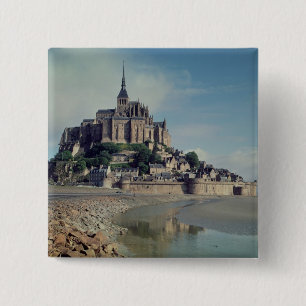 Mont Saint-Michel Vierkante Button 5,1 Cm