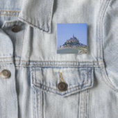 Mont Saint Michel Vierkante Button 5,1 Cm (In situ)