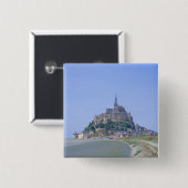 Mont Saint Michel Vierkante Button 5,1 Cm (Voorkant /achterkant)