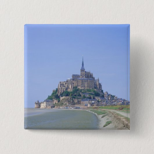 Mont Saint Michel Vierkante Button 5,1 Cm (Voorkant)