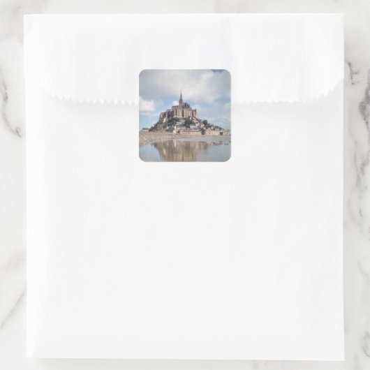 Mont Saint-Michel Vierkante Sticker (Tas)