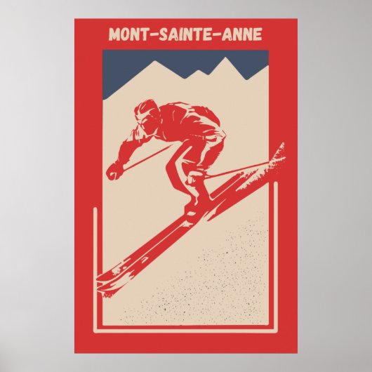 Mont Sainte Anne, Quebec Canada Ski  Poster (Voorkant)