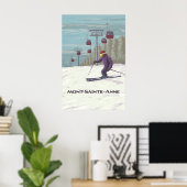 Mont Sainte Anne Quebec Skigebied Reisposter Poster (Thuiskantoor)