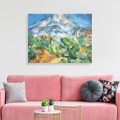 Mont Sainte Victoire Above Tholonet, Paul Cezanne Canvas Afdruk (Insitu (Woonkamer))