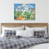 Mont Sainte Victoire Above Tholonet, Paul Cezanne Canvas Afdruk (Insitu (Slaapkamer))
