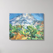 Mont Sainte Victoire Above Tholonet, Paul Cezanne Canvas Afdruk (Voorkant)
