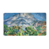 Mont Sainte Victoire Above Tholonet, Paul Cezanne Etiket (Voorkant)
