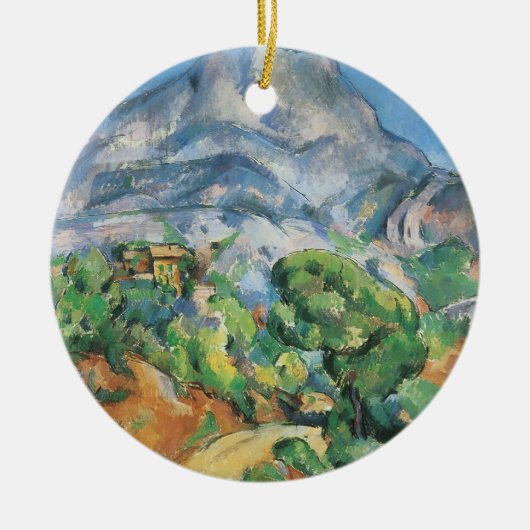 Mont Sainte Victoire Above Tholonet, Paul Cezanne Keramisch Ornament (Voorkant)