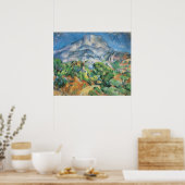 Mont Sainte Victoire Above Tholonet, Paul Cezanne Poster (Keuken)