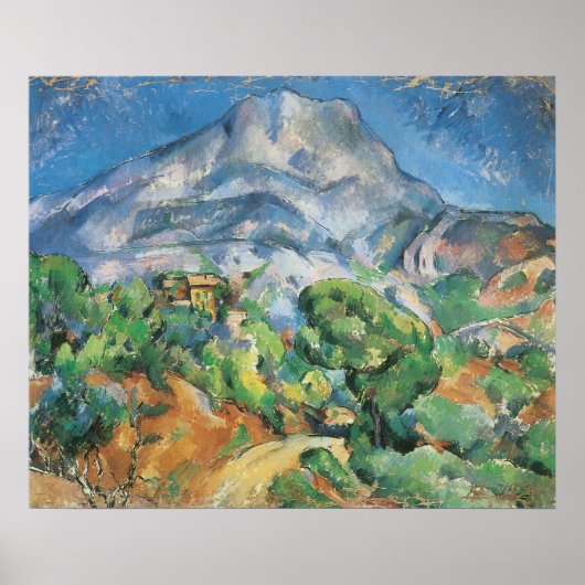 Mont Sainte Victoire Above Tholonet, Paul Cezanne Poster (Voorkant)