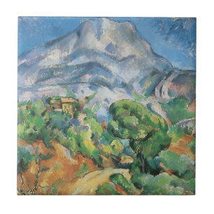 Mont Sainte Victoire Above Tholonet, Paul Cezanne Tegeltje