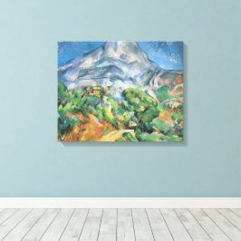Mont Sainte Victoire boven Tholonet, Paul Cezanne Canvas Afdruk