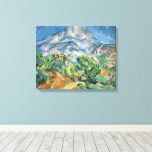 Mont Sainte Victoire boven Tholonet, Paul Cezanne Canvas Afdruk