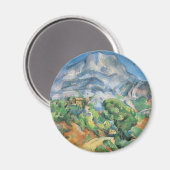 Mont Sainte Victoire boven Tholonet, Paul Cezanne Magneet (Voorkant / Achterkant)
