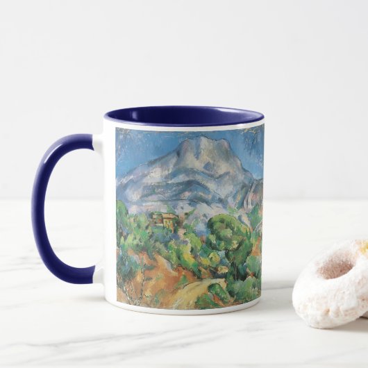 Mont Sainte Victoire boven Tholonet, Paul Cezanne Mok (Met donut)