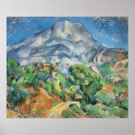 Mont Sainte Victoire boven Tholonet, Paul Cezanne Poster