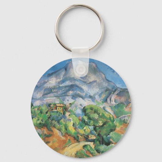 Mont Sainte Victoire boven Tholonet, Paul Cezanne Sleutelhanger (Voorkant)