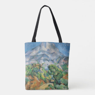 Mont Sainte Victoire boven Tholonet, Paul Cezanne Tote Bag
