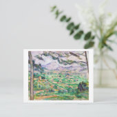 Mont Sainte-Victoire, Paul Cezanne, 1885-1887 Briefkaart (Staand voorkant)