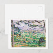 Mont Sainte-Victoire, Paul Cezanne, 1885-1887 Briefkaart (Voorkant / Achterkant)