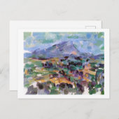 Mont Sainte-Victoire, Paul Cezanne Briefkaart (Voorkant / Achterkant)