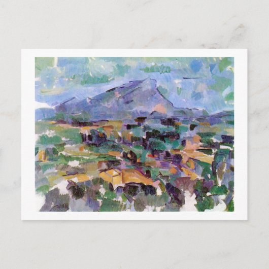 Mont Sainte-Victoire, Paul Cezanne Briefkaart (Voorkant)