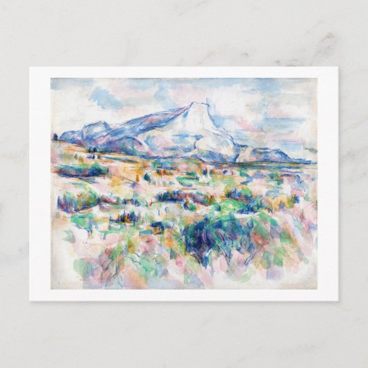 Mont Sainte-Victoire, Paul Cezanne Briefkaart (Voorkant)