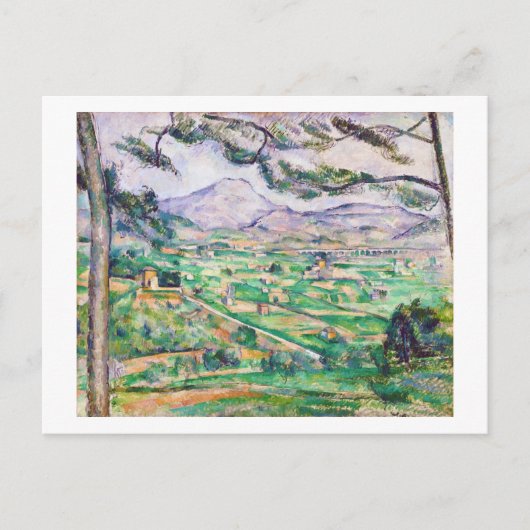 Mont Sainte-Victoire, Paul Cezanne Briefkaart (Voorkant)