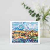 Mont Sainte-Victoire, Paul Cezanne Briefkaart (Staand voorkant)