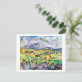 Mont Sainte-Victoire, Paul Cezanne Briefkaart (Staand voorkant)