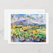 Mont Sainte-Victoire, Paul Cezanne Briefkaart (Voorkant / Achterkant)