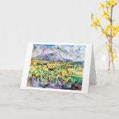 Mont Sainte-Victoire, Paul Cezanne Kaart (Gele Bloem)