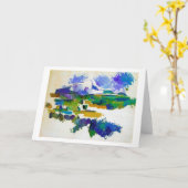 Mont Sainte-Victoire, Paul Cezanne Kaart (Gele Bloem)