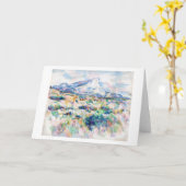 Mont Sainte-Victoire, Paul Cezanne Kaart (Gele Bloem)