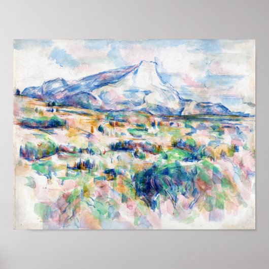 Mont Sainte-Victoire, Paul Cezanne Poster (Voorkant)