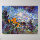 Mont Sainte-Victoire, Paul Cezanne Poster (Voorkant)