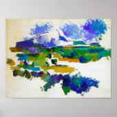 Mont Sainte-Victoire, Paul Cezanne Poster (Voorkant)