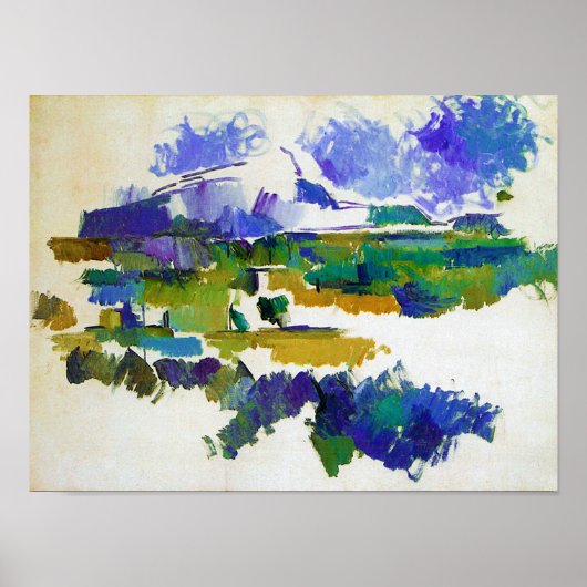 Mont Sainte-Victoire, Paul Cezanne Poster (Voorkant)