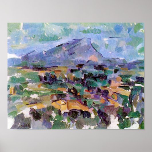 Mont Sainte-Victoire, Paul Cezanne Poster (Voorkant)