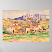 Mont Sainte-Victoire Paul Cezanne Poster (Voorkant)