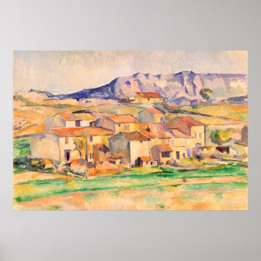 Mont Sainte-Victoire Paul Cezanne Poster (Voorkant)