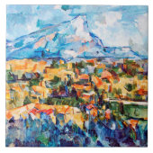 Mont Sainte-Victoire, Paul Cezanne Tegeltje (Voorkant)