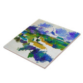 Mont Sainte-Victoire, Paul Cezanne Tegeltje (Zijkant)