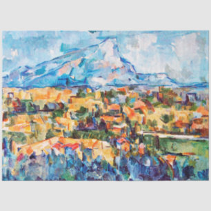 Mont Sainte-Victoire, Paul Cezanne Tissuepapier