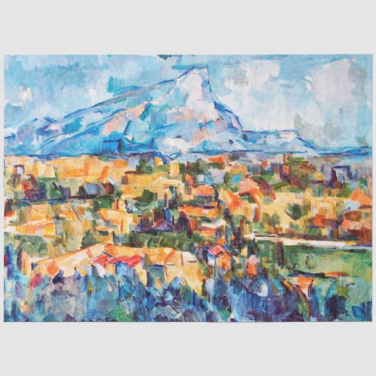 Mont Sainte-Victoire, Paul Cezanne Tissuepapier (Voorkant)